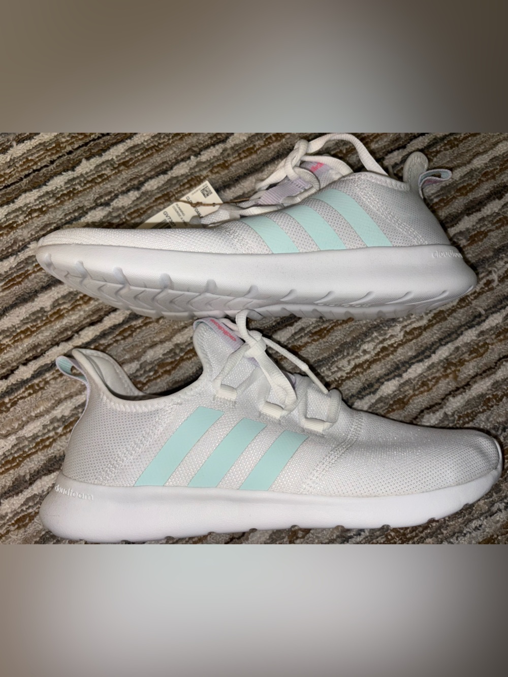 New Women’s Adidas Cloudfoam Pure 2.0 White Size 11